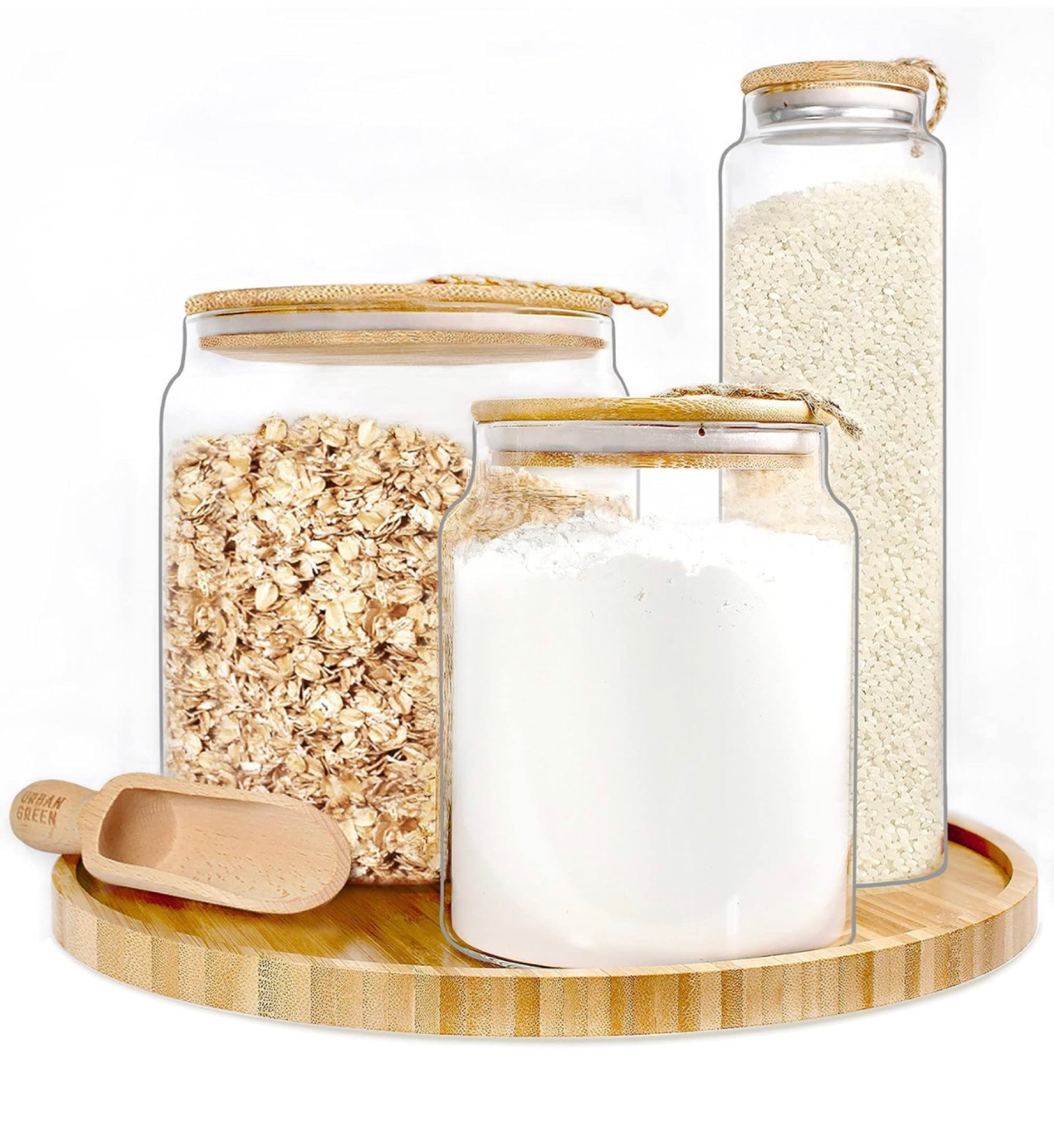 5-piece set on sale for almost 20% off. 

Glass jars with bamboo lids, kitchen storage 

#LTKsalealert #LTKunder50 #LTKunder100