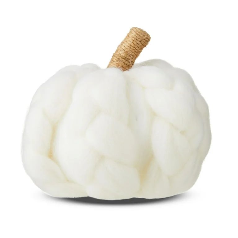 Harvest Cream Braided Pumpkin, Way To Celebrate | Walmart (US)