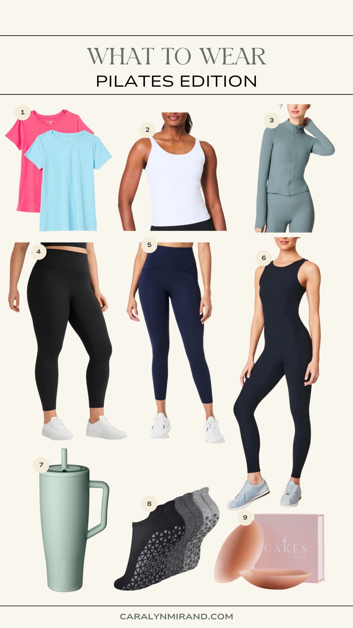 Pilates & workout outfit inspo - use CARALYN15 on your first order at Spanx. Use CARALYNM at Cakes Body. 

#LTKStyleTip #LTKActive