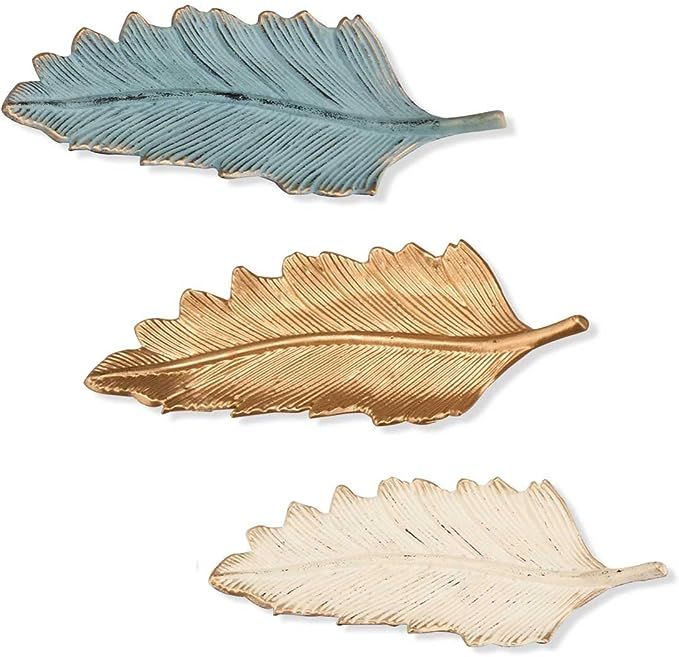 Foreside Set of Three Feather Trinket Trays | Amazon (US)