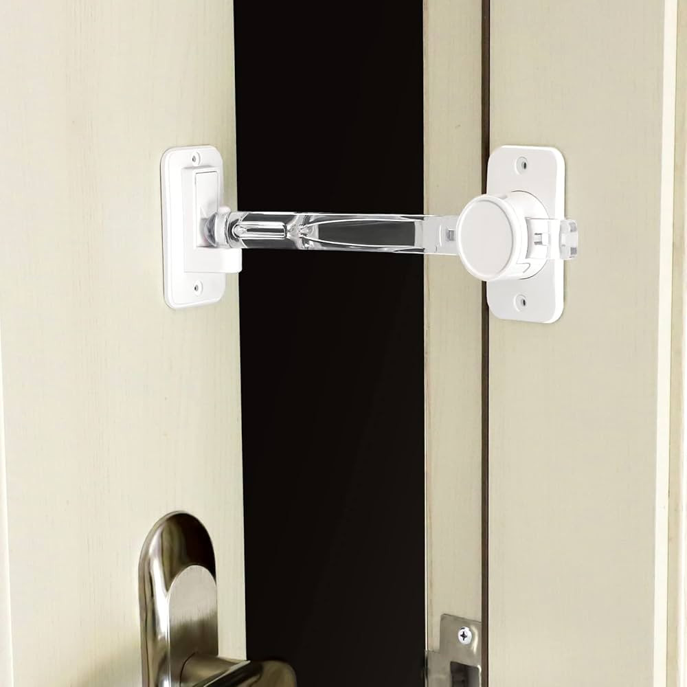 CLYMENE Cat Door Latch & Stopper, Adjustable Child Proof Door Lock and Pinch Guard, Let's Cats in... | Amazon (US)