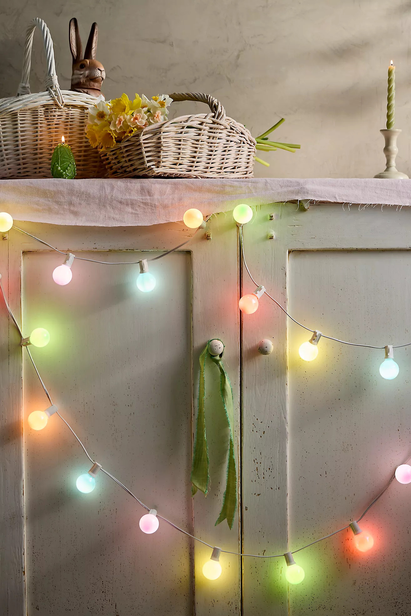 Stargazer Garden Lights, Set of 21 Bulbs, Iridescent Pastille | Anthropologie (US)