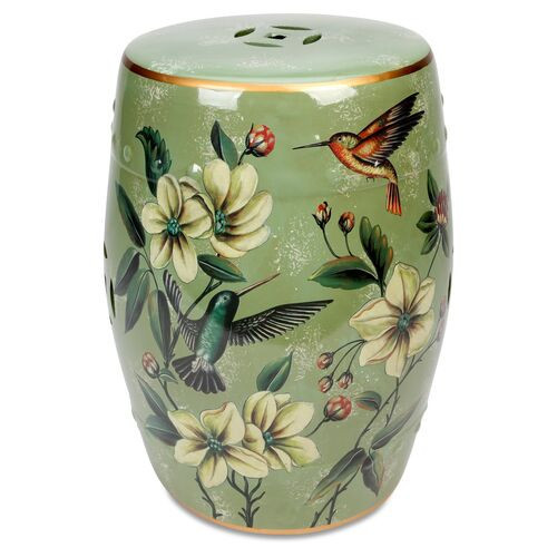 Irving Garden Stool - Light Green | Perch Stool, Outdoor Stool, Patio Stool | One Kings Lane