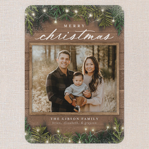 Earnest Evergreen Holiday Card | Shutterfly