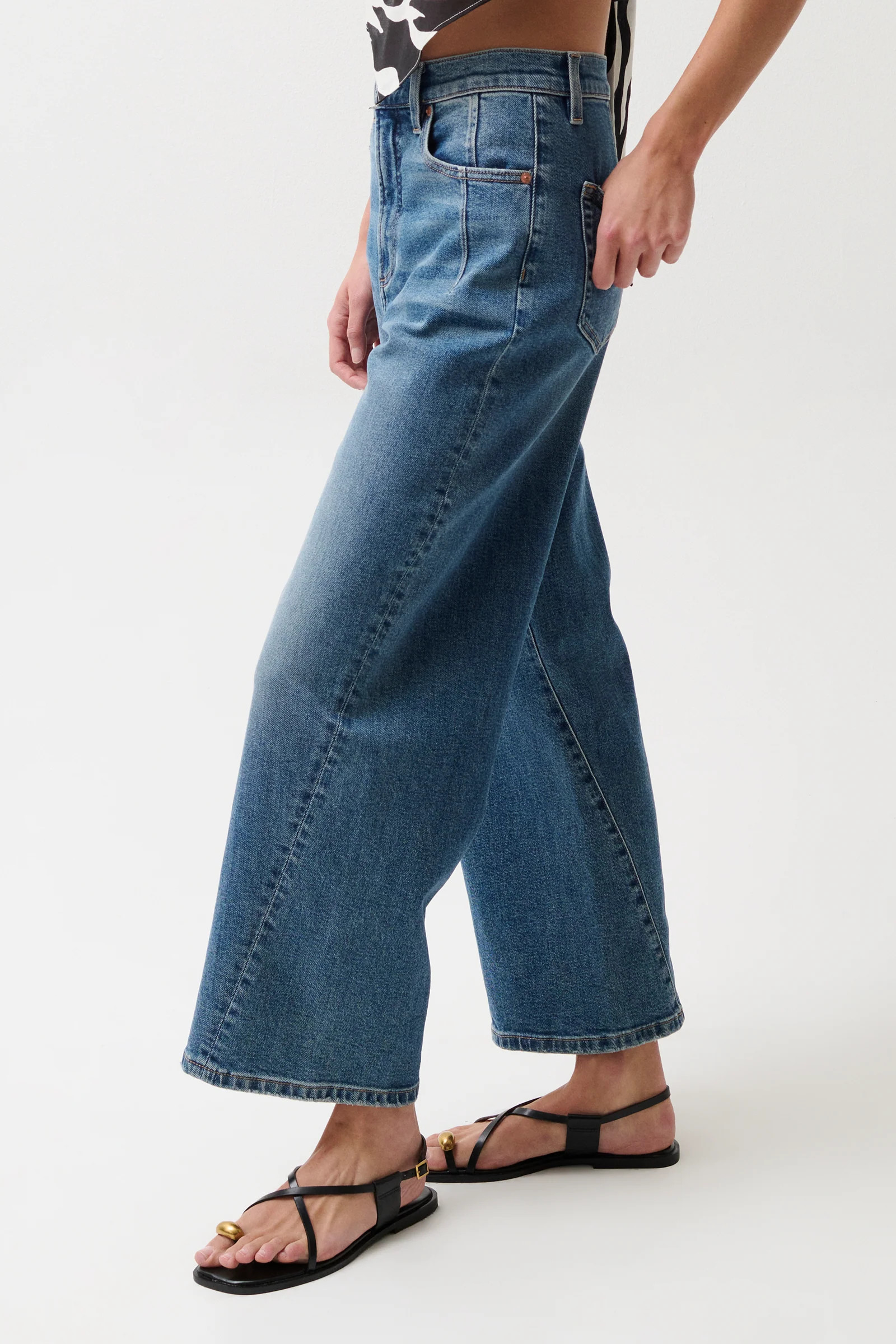 Kyra High Rise Bowed Ankle - Soho | Pistola Denim