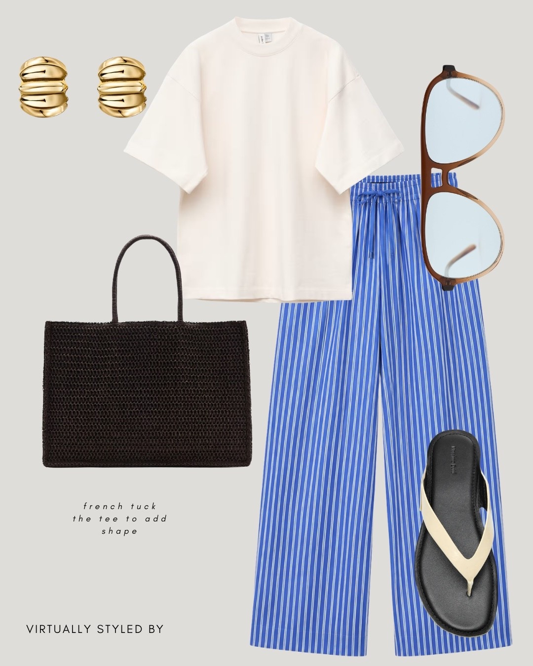 Ways to wear stripe poplin trousers for summer

#LTKsummer #LTKuk #LTKeurope