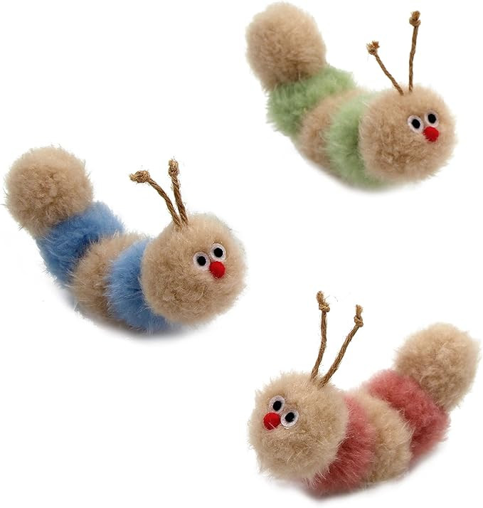 Interactive Natural 3 PK Catnip Toy, with Rattle, Bite Resistant, for All Ages Indoor Cat, Soft C... | Amazon (US)