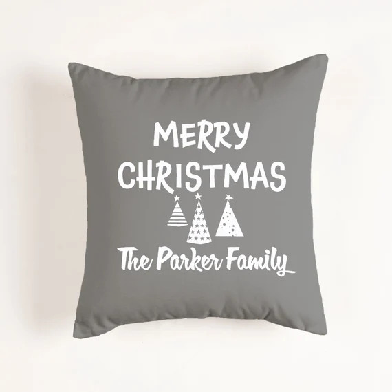 Personalized Christmas Pillows | Custom Pillows | With Pillow Insert | Merry Christmas | Etsy (US)