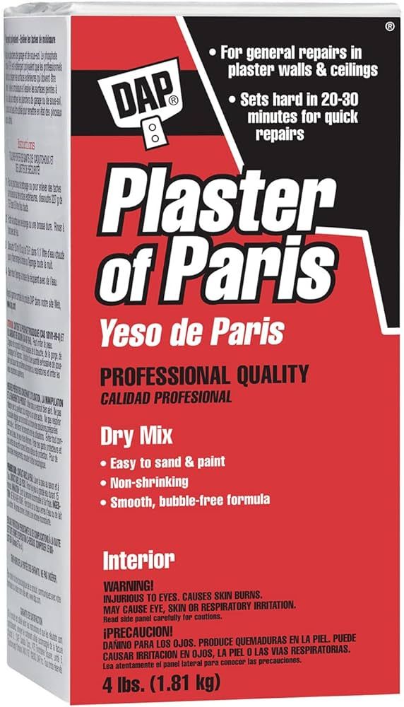 DAP 10318 Paris Plaster, 4 LB, White, 64 Ounce | Amazon (US)