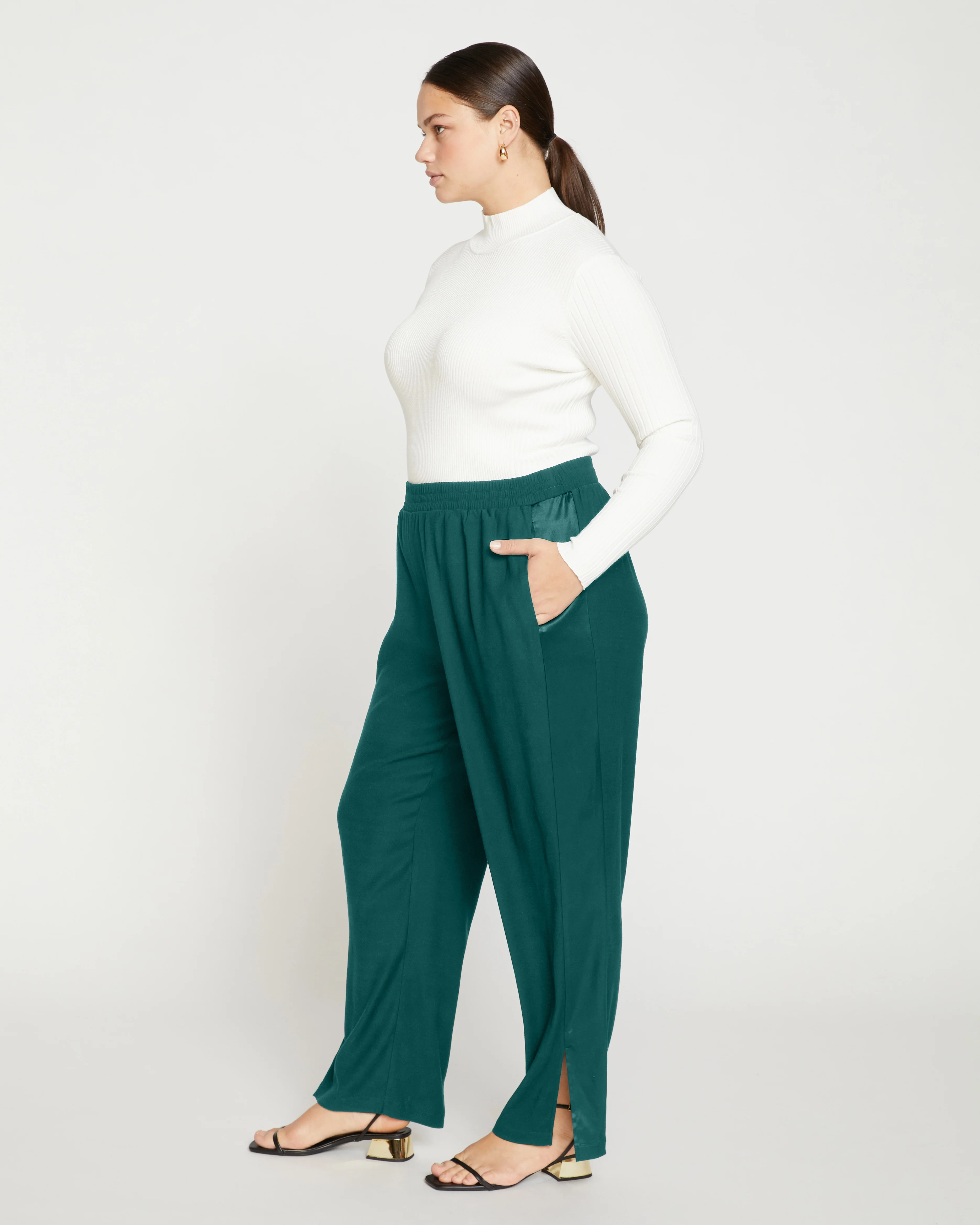 Tux Double Luxe Pants - Forest Green | Universal Standard