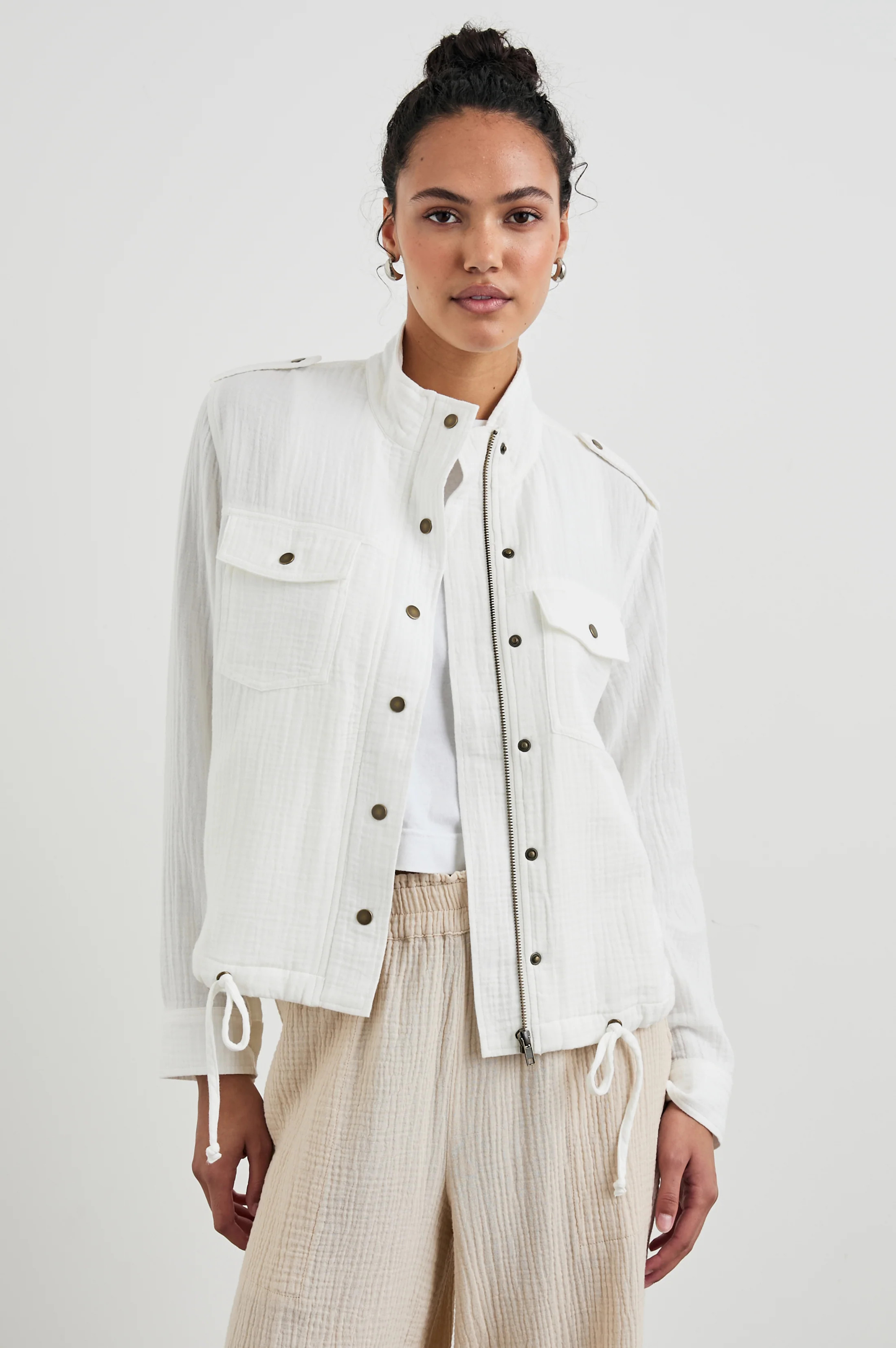 COLLINS JACKET - GAUZE WHITE | Rails
