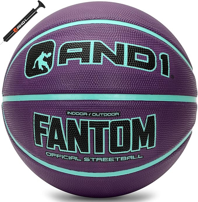 AND1 Fantom Rubber Basketball: Official Regulation Size 7 (29.5 inches) Rubber Basketball - Deep ... | Amazon (US)