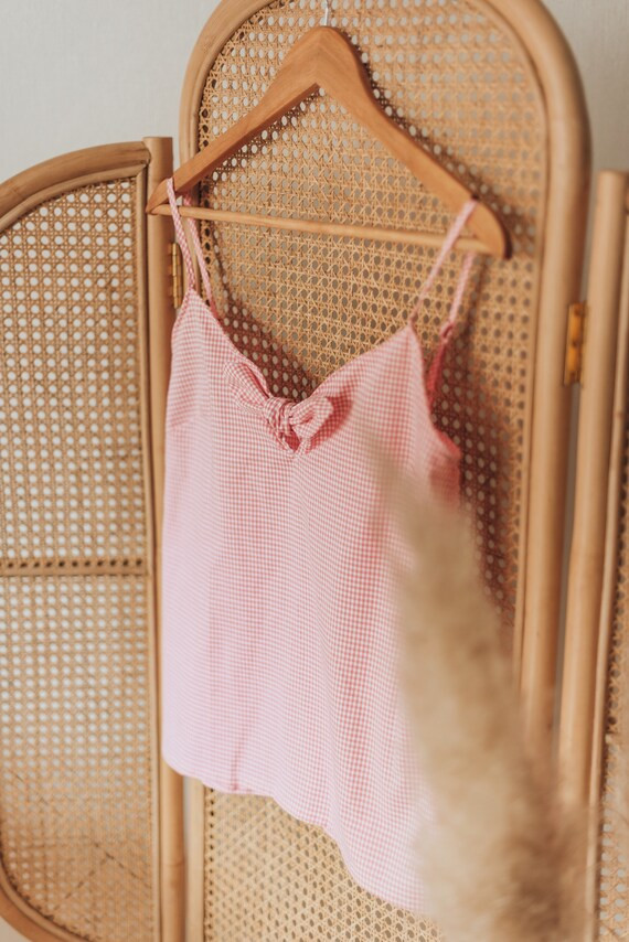 Top GISÈLE  vichy avec un joli noeud | Etsy | Etsy (FR)