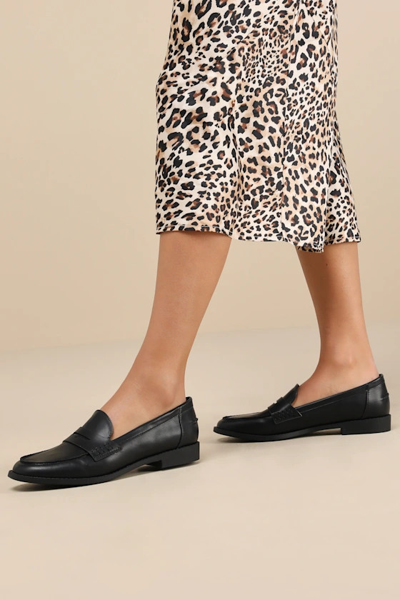 Julius Black Loafer Flats | Lulus