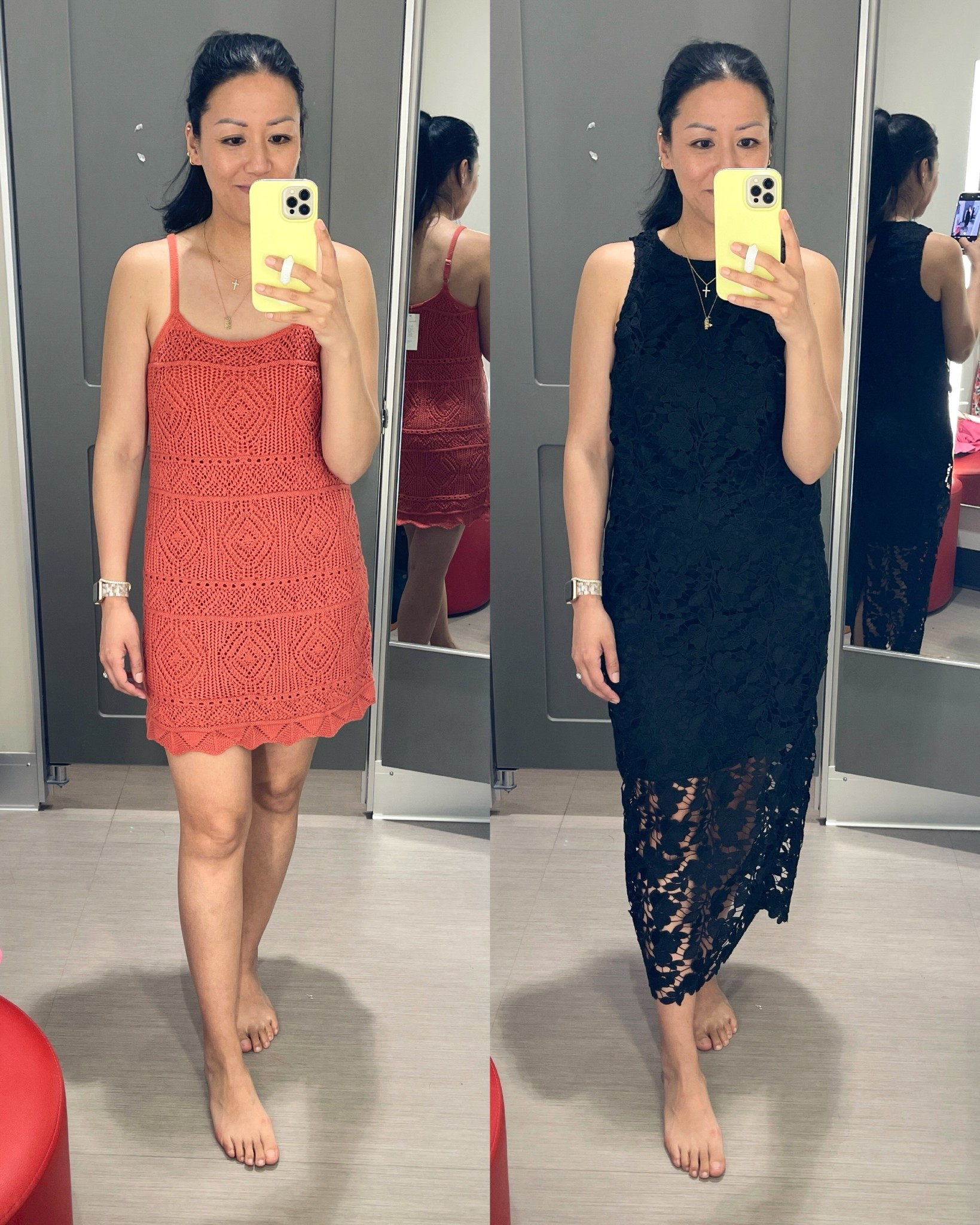 Size XS in crochet dress but would prefer small for more length
Size XS lace top and size small skirt but I think XS would also work. The waistband is elastic


#LTKSaleAlert #LTKSeasonal #LTKFindsUnder50