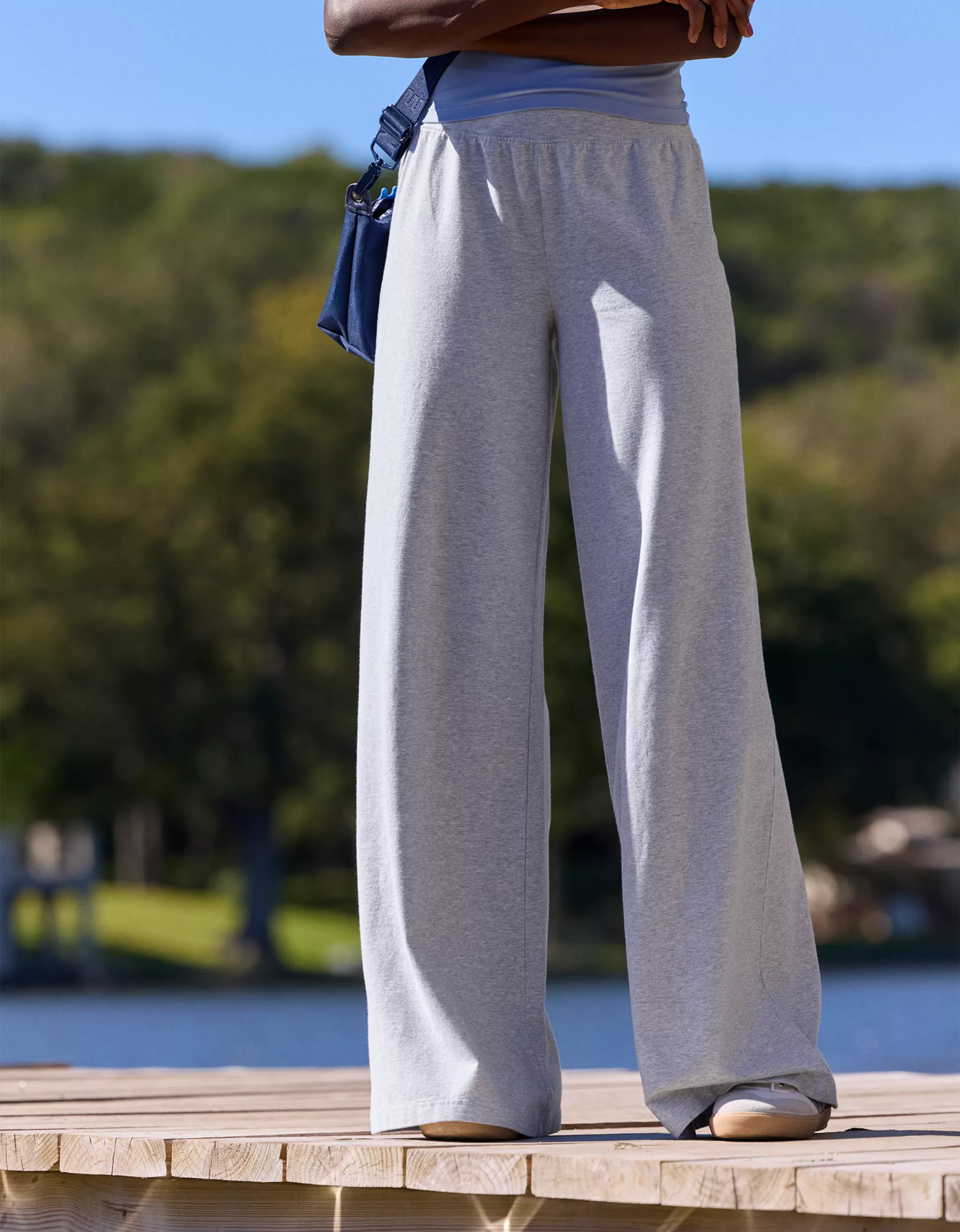 OFFLINE By Aerie OG Cotton Super Wide Leg Pant | Aerie