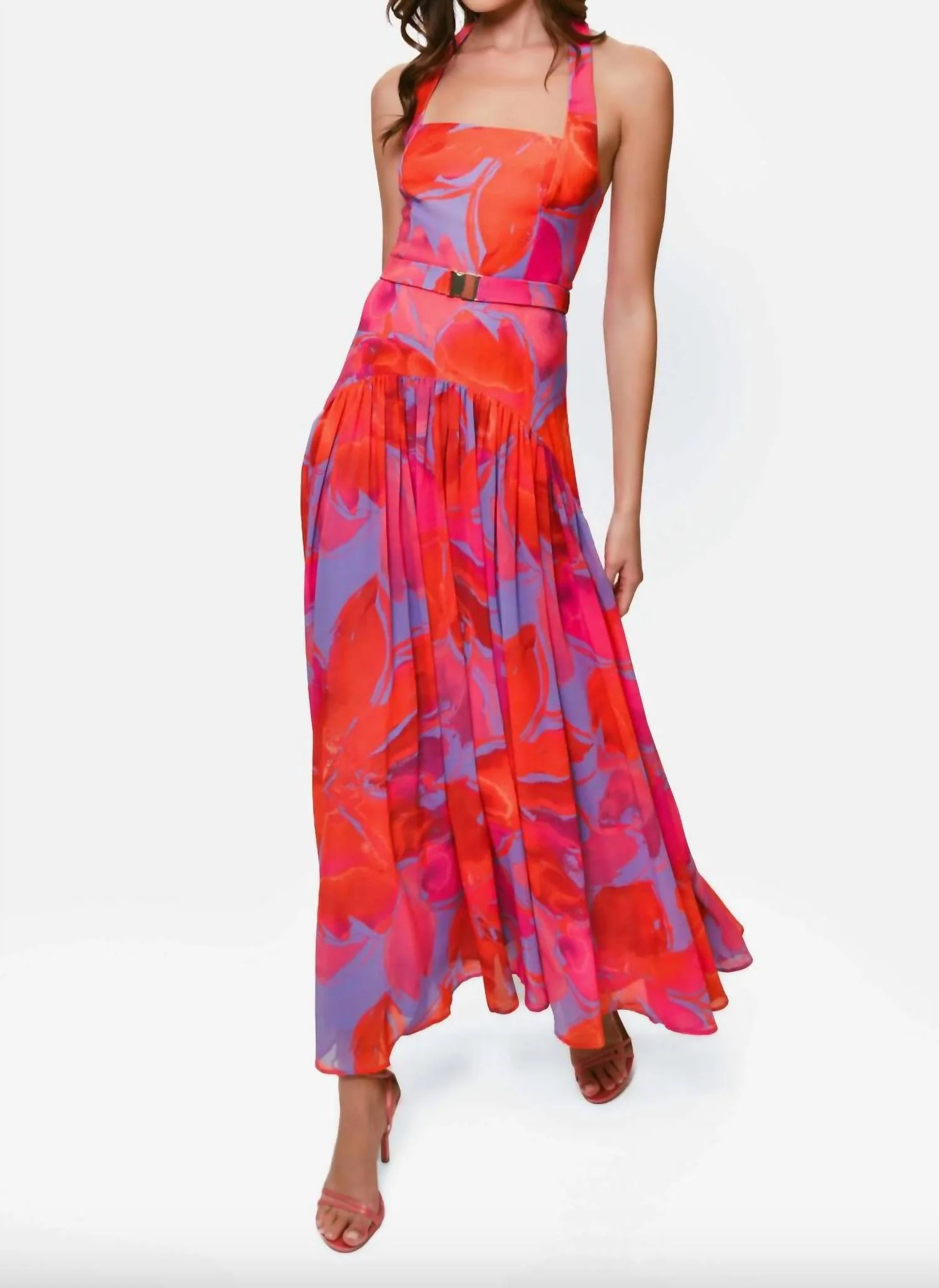 Women's Aza Maxi Dress In Watercolor | Shop Simon