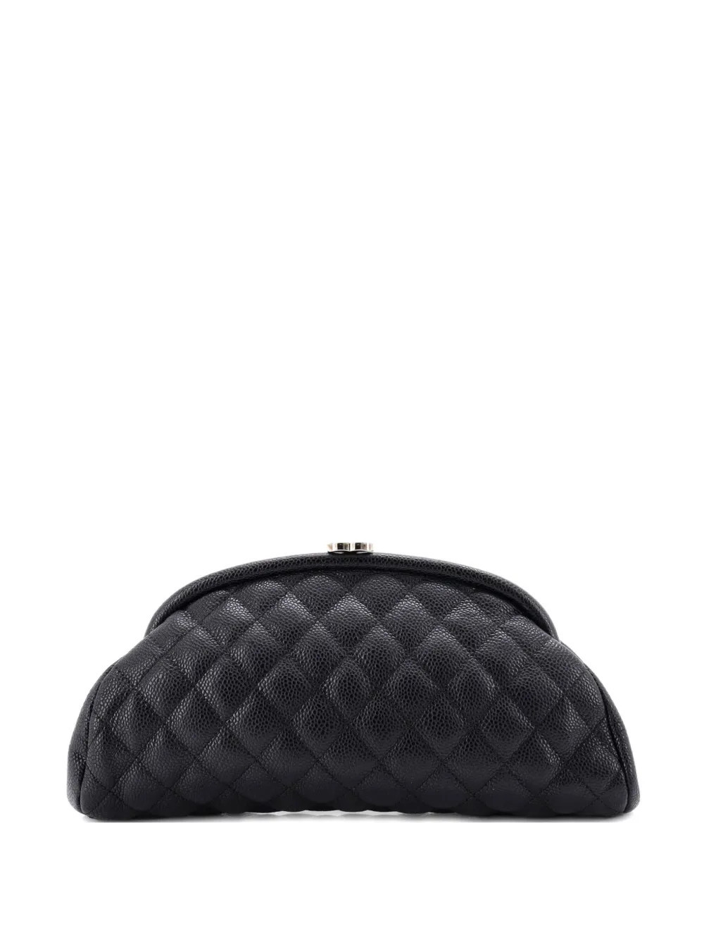 CHANEL Pre-Owned Timeless Quilted Caviar clutch bag - Black | Farfetch Global