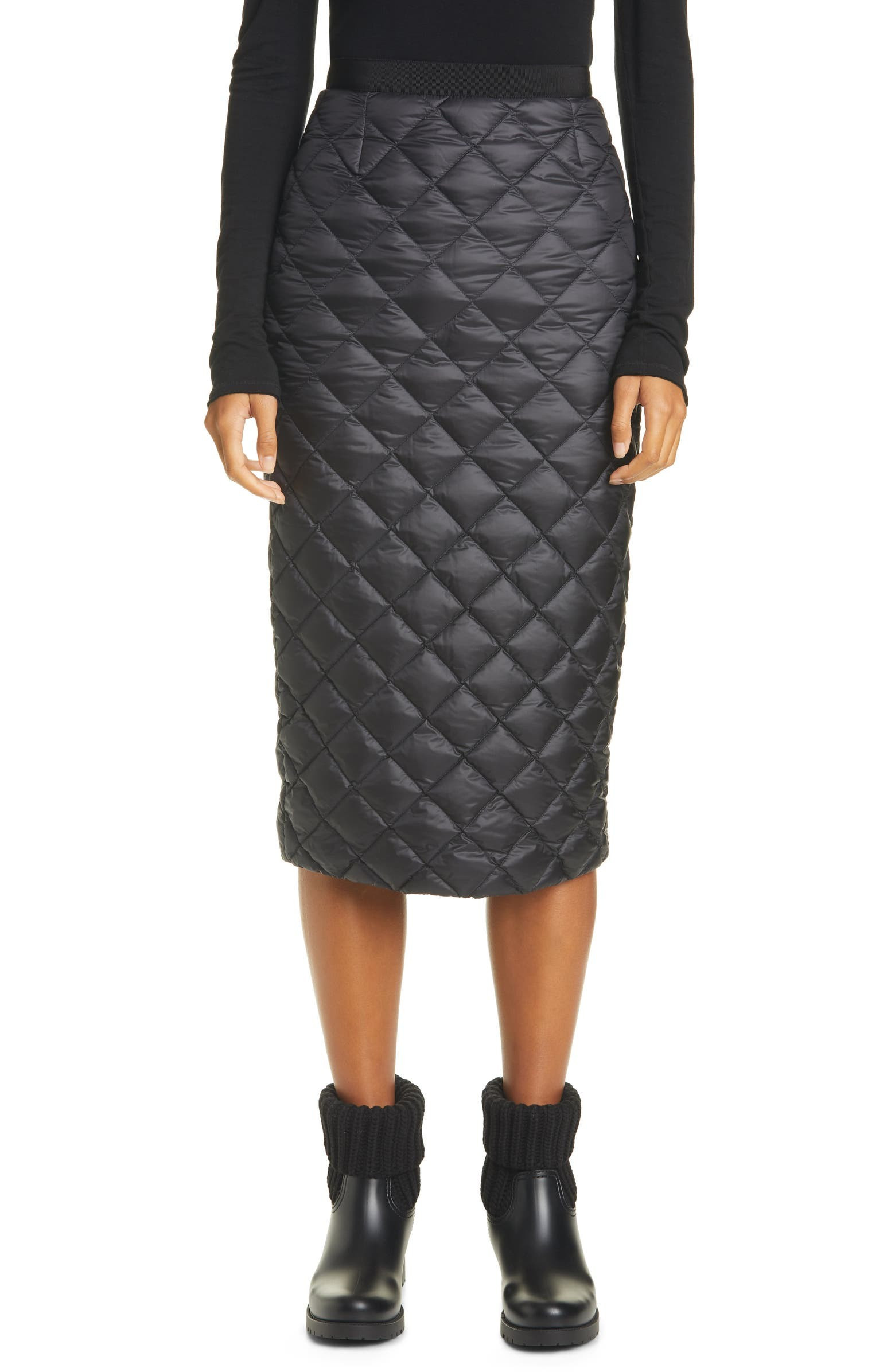 Quilted Down Midi Skirt | Nordstrom
