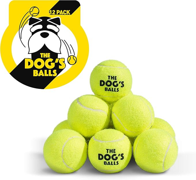 The Dog's Balls, Dog Tennis Ball, Yellow 12-Pack,Strong Toy for Agility Training, Puppy Training,... | Amazon (US)
