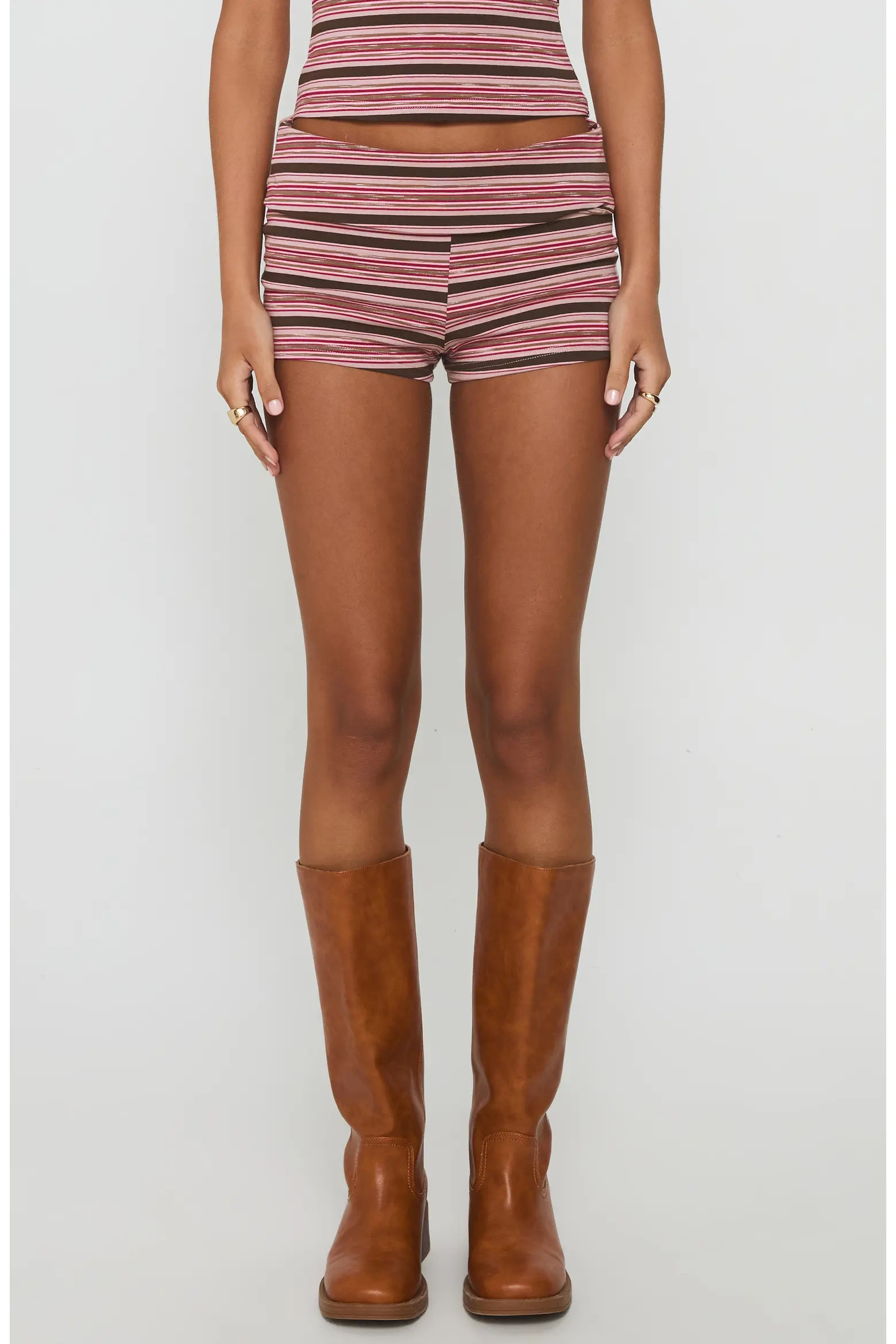 Manolo Cotton Blend Stripe Tank & Micro Shorts Set (Women) | Nordstrom | Nordstrom