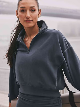 Forever Fleece 1/2 Zip High Hip Sweatshirt | Athleta
