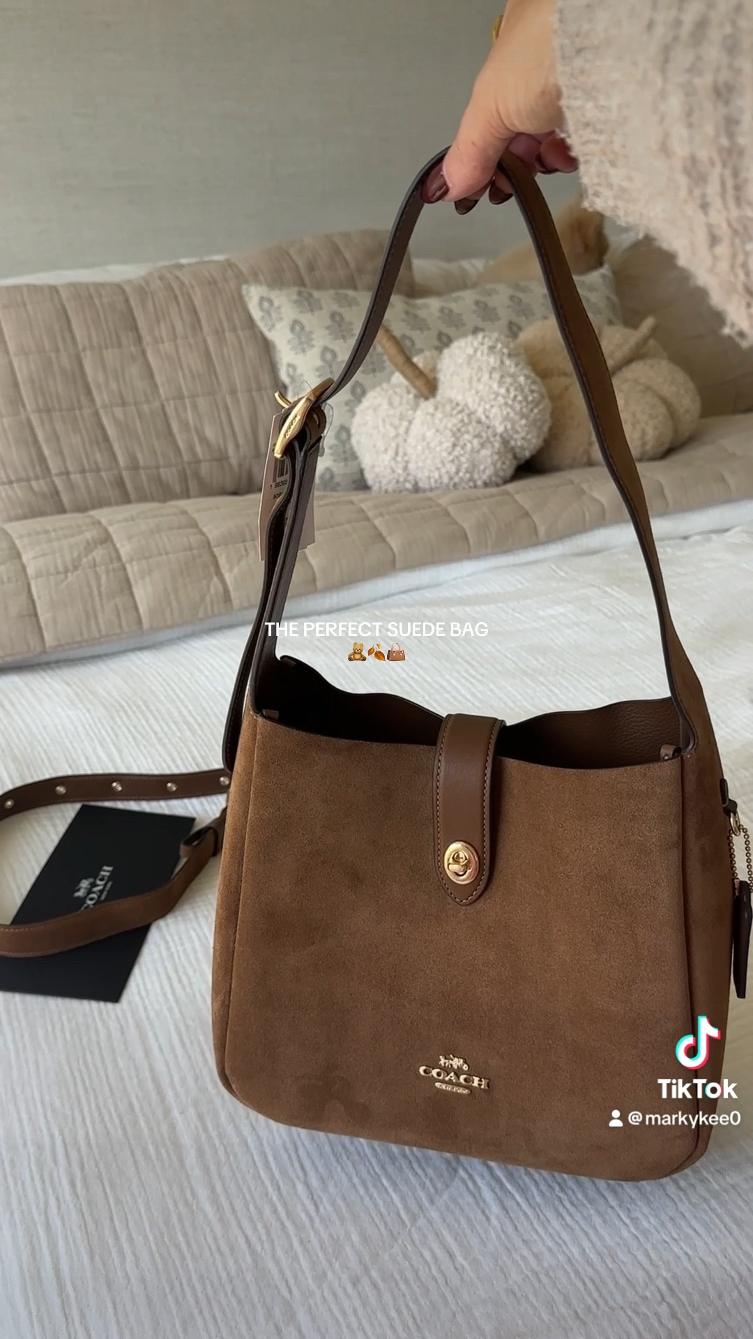 Love that you can convert this bag into a crossbody! 

Fall suede handbag. Hadley crossbody. Coach suede purse. Coach purse. Coach fall bag. Brown purse. 

#LTKStyleTip #LTKSeasonal #LTKSaleAlert