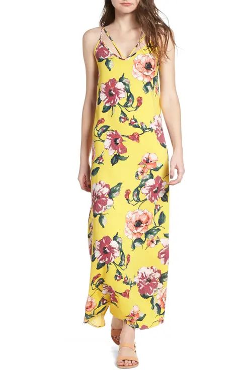 One Clothing Floral Print Maxi Dress | Nordstrom
