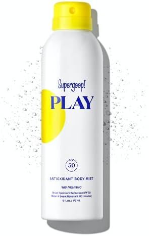 Supergoop! PLAY Antioxidant-Infused Body Mist w/Vitamin C, 6 fl oz - SPF 50 PA++++ Reef-Safe, Bro... | Amazon (US)
