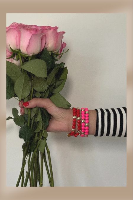 Valentine’s Day Set of red and gold enameled  bracelets 

#LTKSeasonal #LTKGiftGuide #LTKFind