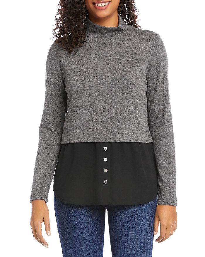 Layered Look Turtleneck Sweater | Bloomingdale's (US)