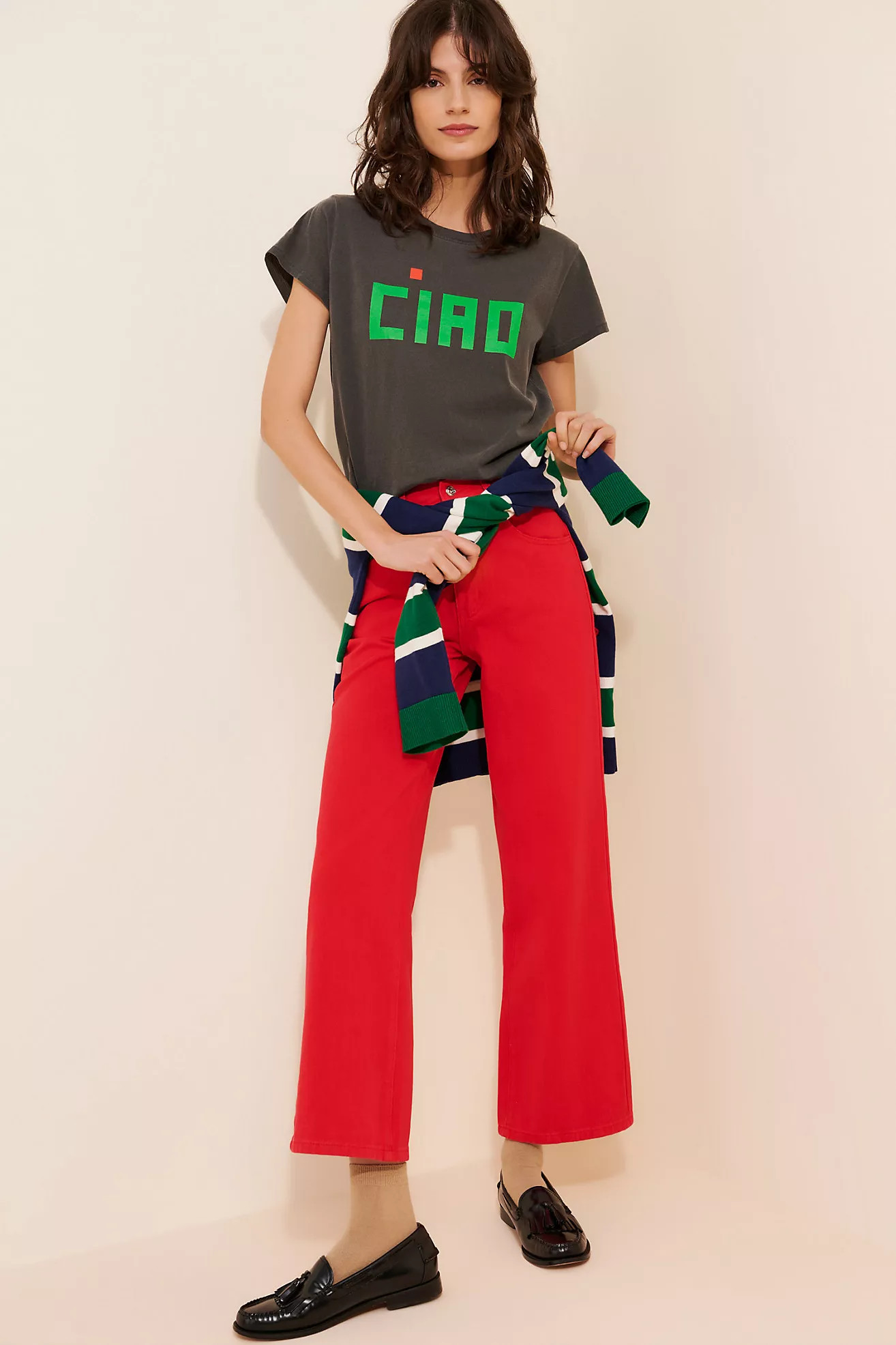 Never Fully Dressed Cropped Scallop Detail Jeans | Anthropologie (US)