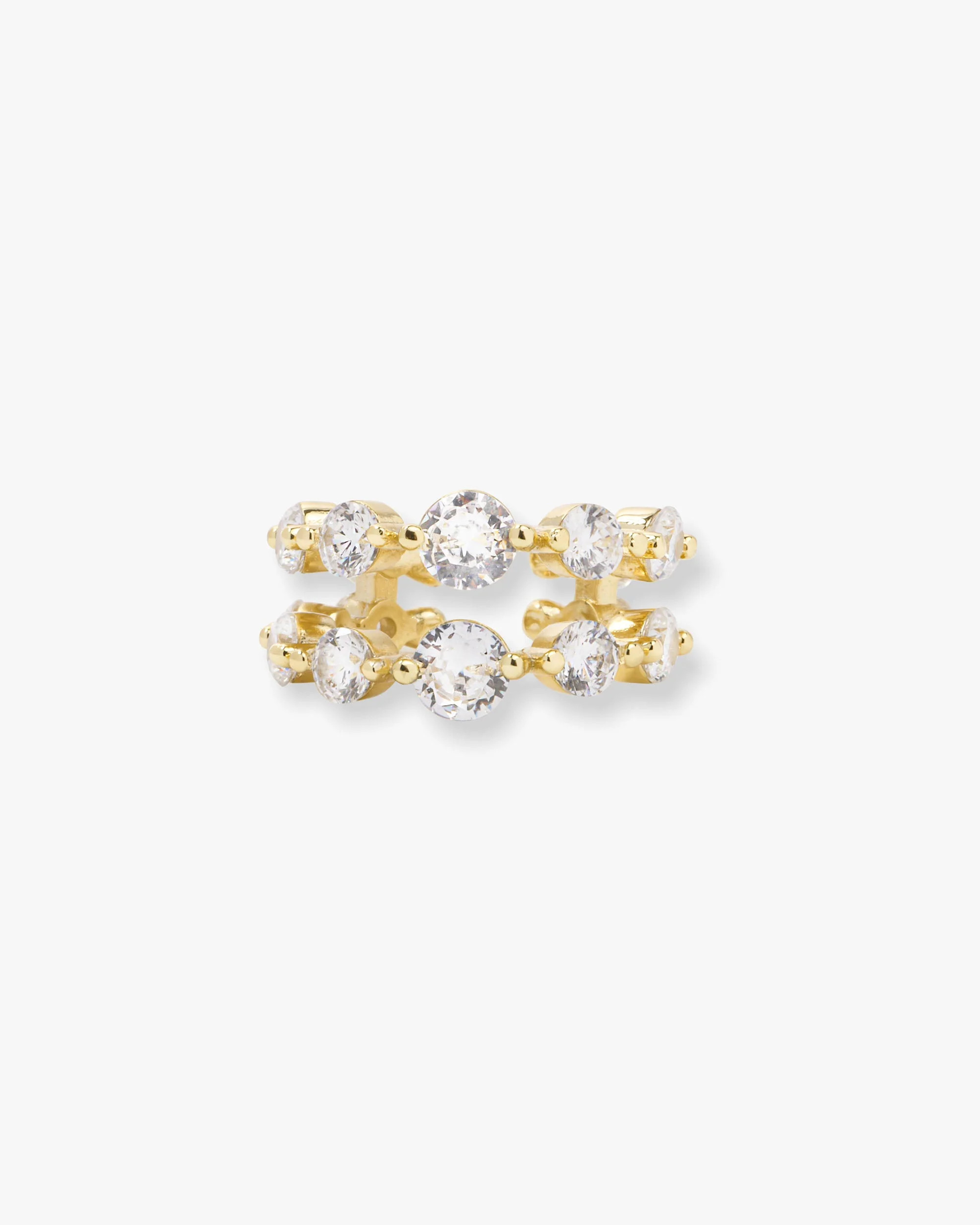 She's an Icon Ear Cuff - Gold|White Diamondettes | Melinda Maria Jewelry