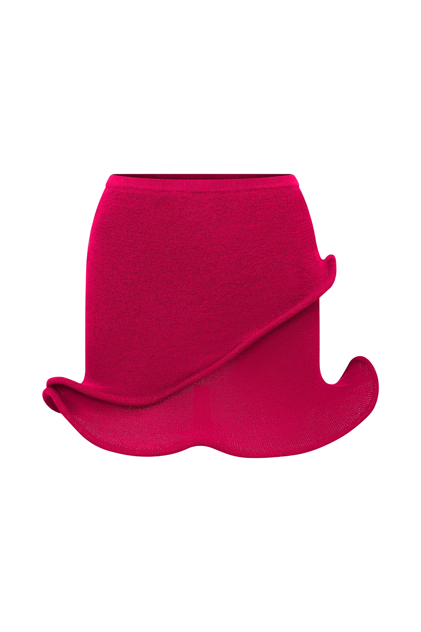 Haisley Knit Mini Skirt - Raspberry | MESHKI US