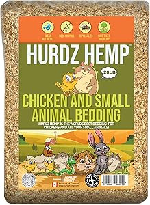 [20lbs] Hemp Bedding for Chickens – New Convenient Size for 100% Easy Handling – 100% Natural... | Amazon (US)