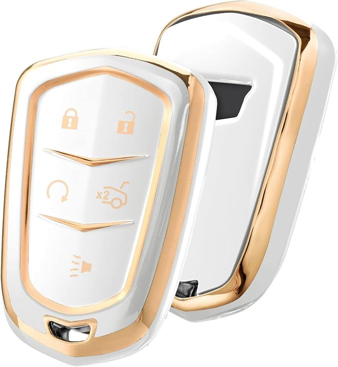 ELOHEI Key Fob Cover for Cadillac, Key Fob Case for 2015-2019 Cadillac Escalade CTS SRX XT5 ATS S... | Amazon (US)