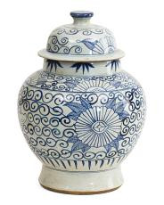 10x15 Porcelain Ancestor Sunflower Temple Jar With Lid | Home | TJ Maxx | TJ Maxx