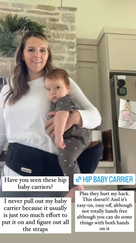 Baby carrier. From the hip-ease’s back strain from wearing baby. And simple to put on and take off. Maternity. Infant. Mother’s Day Gift ideas.

#LTKBaby #LTKGiftGuide #LTKWorkwear
