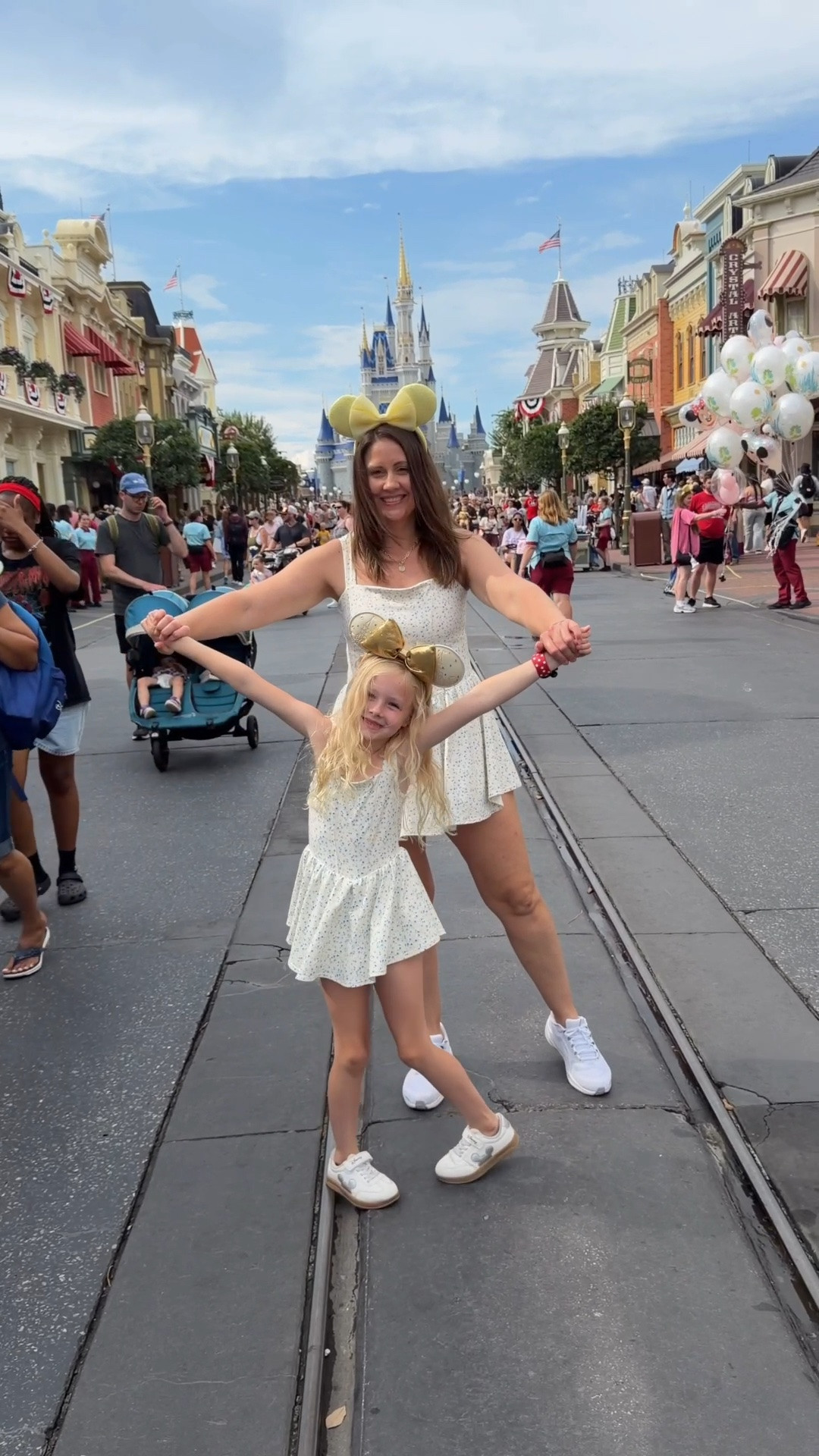💛✨ Twinning in front of Cinderella Castle just made this Disney day even more magical! 🏰💕

Matching athletic dresses are officially my favorite park outfit. They’re lightweight, comfy for all-day adventures, and the built-in shorts with pockets are a total game changer. Even better? There’s a matching mini version so you can twin with your little one! 🥹✨

Linked both of our dresses and all the accessories to recreate this magical look! 💫

#LTKStyle #LTKFamily #DisneyStyle #DisneyOutfit #ThemeParkStyle #MomStyle #MatchingMommyAndMe #SummerStyle

#LTKKids #LTKootd #LTKTravel
