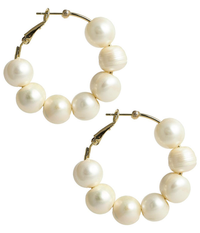 Georgia Hoop - Large Freshwater Pearls | Lisi Lerch Inc