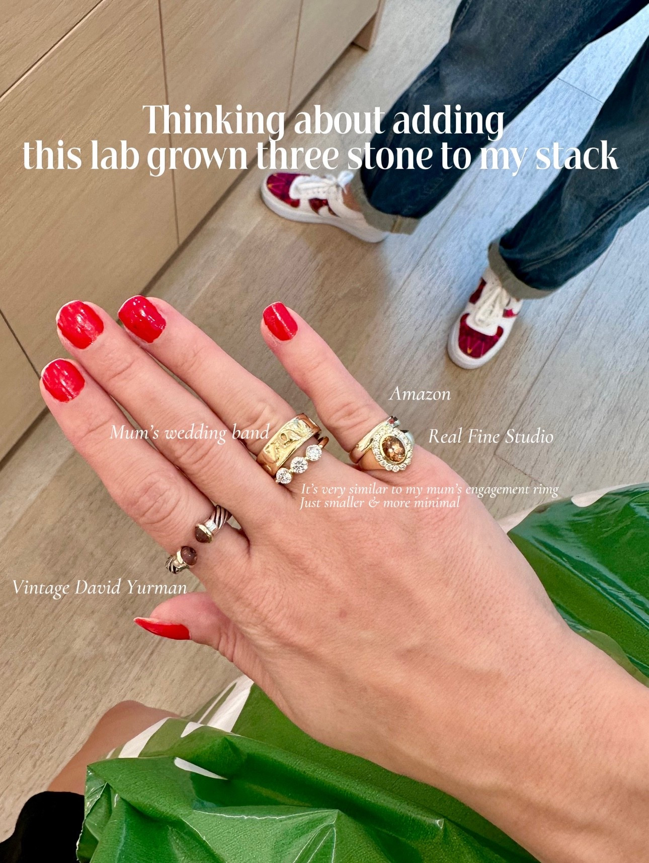 Still thinking about this ring for my stack 

Ring stack | pinky ring | lab grown diamond | fine jewelry | gifts for her | Mother’s Day gifts 

#LTKmomlife #LTKootd #LTKgrwm