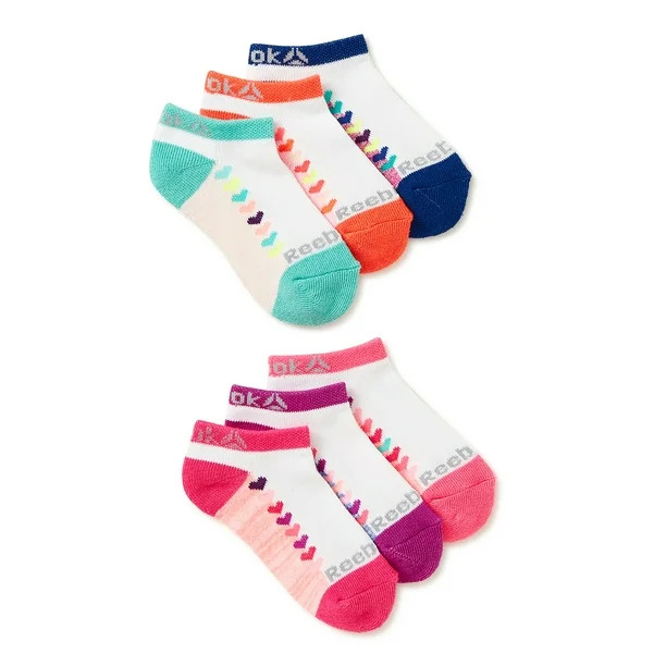 Reebok Girl's Terry Low Cut Socks, 6 Pack - Walmart.com | Walmart (US)