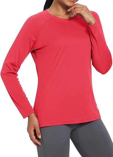 BALEAF Women's UPF 50+ Sun Shirts Long Sleeve UV Protection Rash Guard Lightweight Quick Dry SPF ... | Amazon (US)