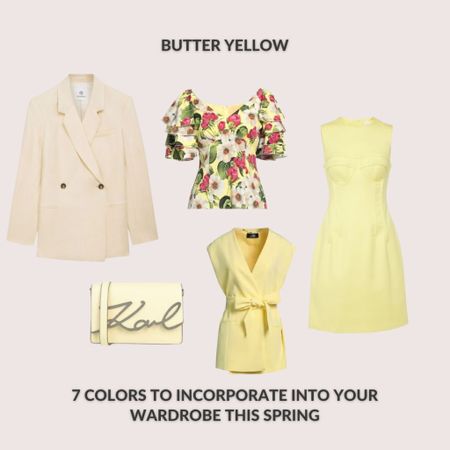 Brighten up your spring wardrobe with the cheerful hue of butter yellow. Radiating warmth, this vibrant color adds a playful twist to your look!

#LTKstyletip #LTKU #LTKSeasonal