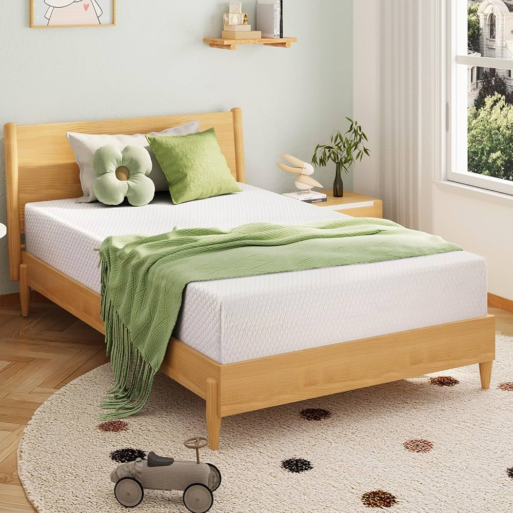 EGOHOME 8 Inch Twin Mattress, Memory Foam Mattress with Cooling Green Tea Gel, Relieve Pressure w... | Amazon (US)