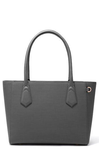 Dagne Dover Signature Classic Coated Canvas Tote - Grey | Nordstrom