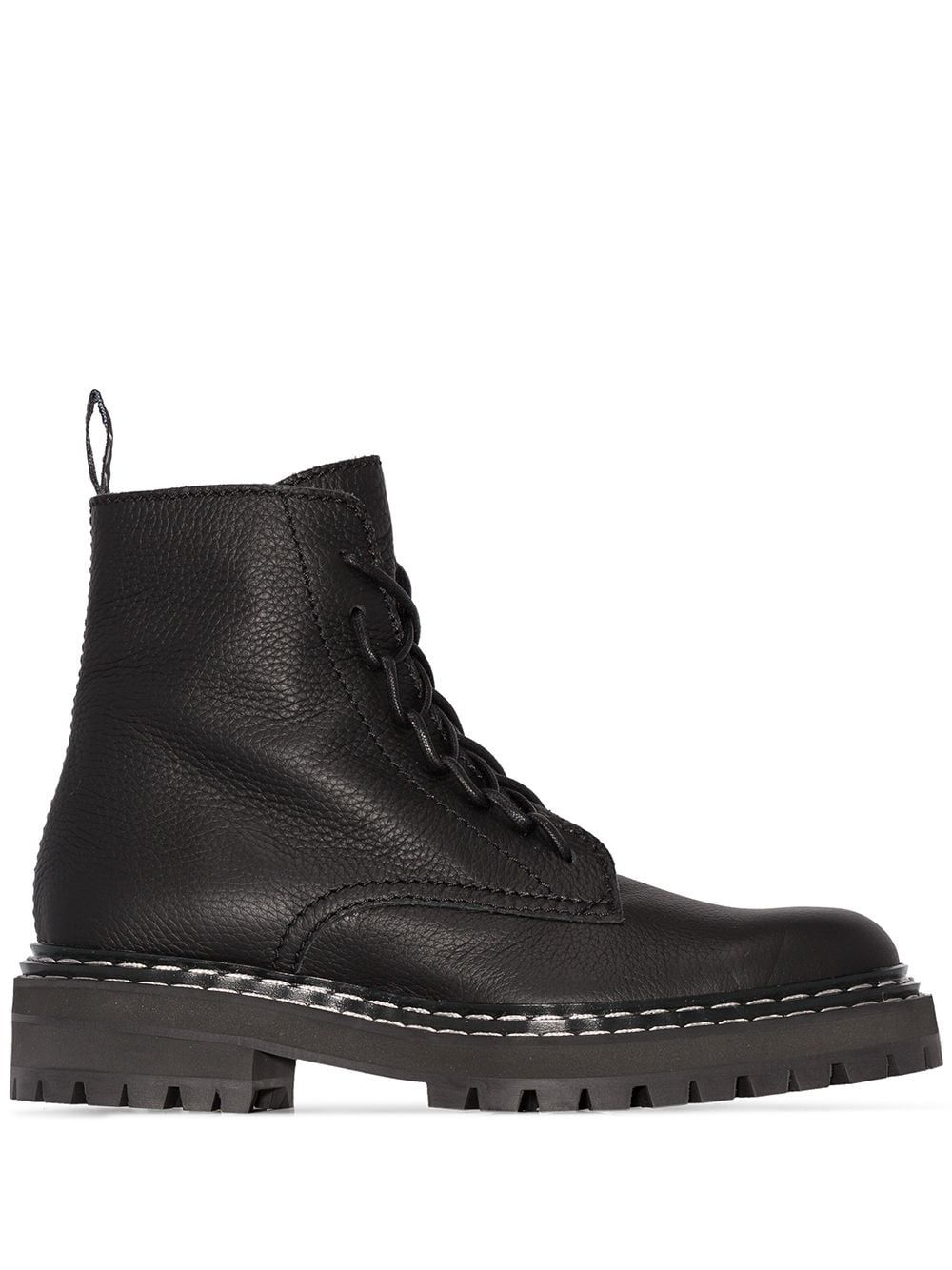 Proenza Schouler Leather lace-up Boots - Farfetch | Farfetch Global