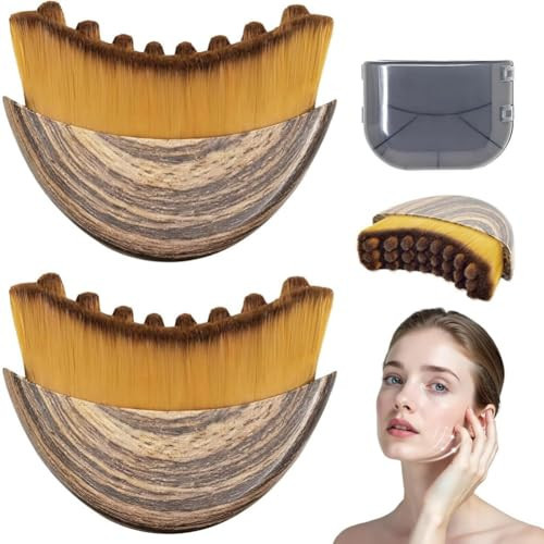 New Lymphatic Contour Face Brush, Manual Lymphatic Drainage Massager, Ergonomically Designed to Fit The Skin Precisely,Relieve Fatigue(2PCS) | Amazon (US)