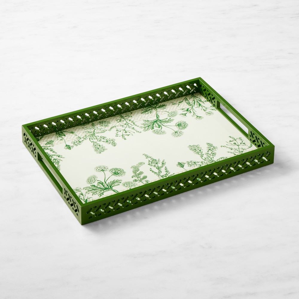 Garden Lattice Lacquer Tray | Williams-Sonoma
