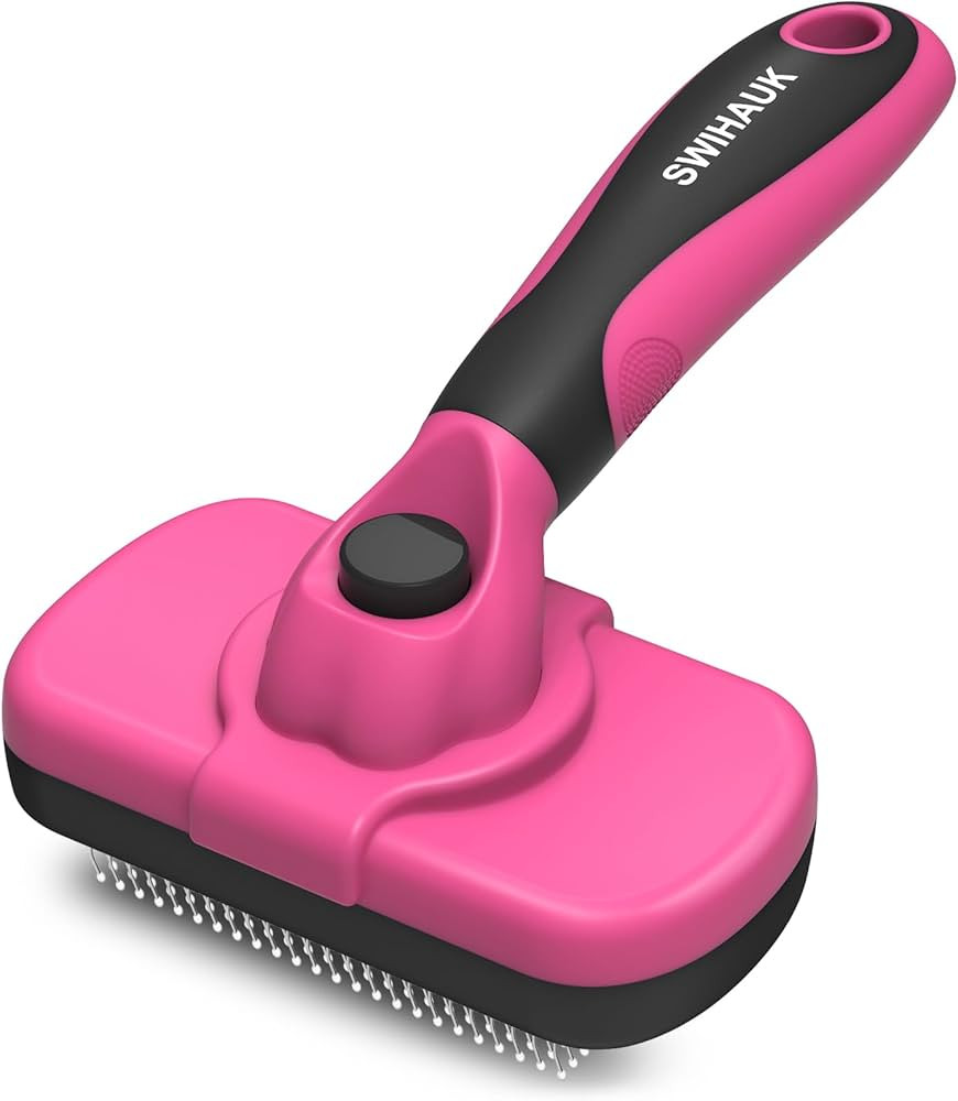 Swihauk Self Cleaning Slicker Brush for Dogs & Cats - Skin Friendly Grooming, Deshedding, Hair Re... | Amazon (US)